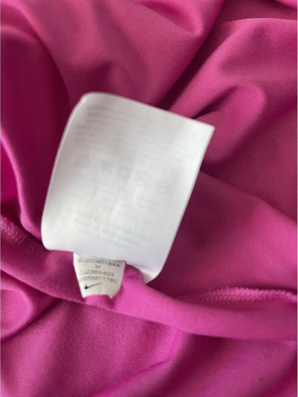 NIKE Tank Top Womens M Pink T Strap Racerback Logo Dri-Fit Athletic Running